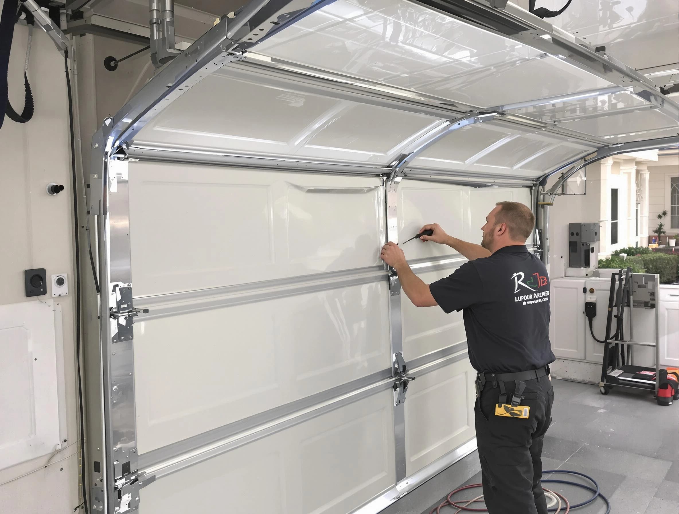 Leominster Garage Door Repair professional performing panel repair in Leominster