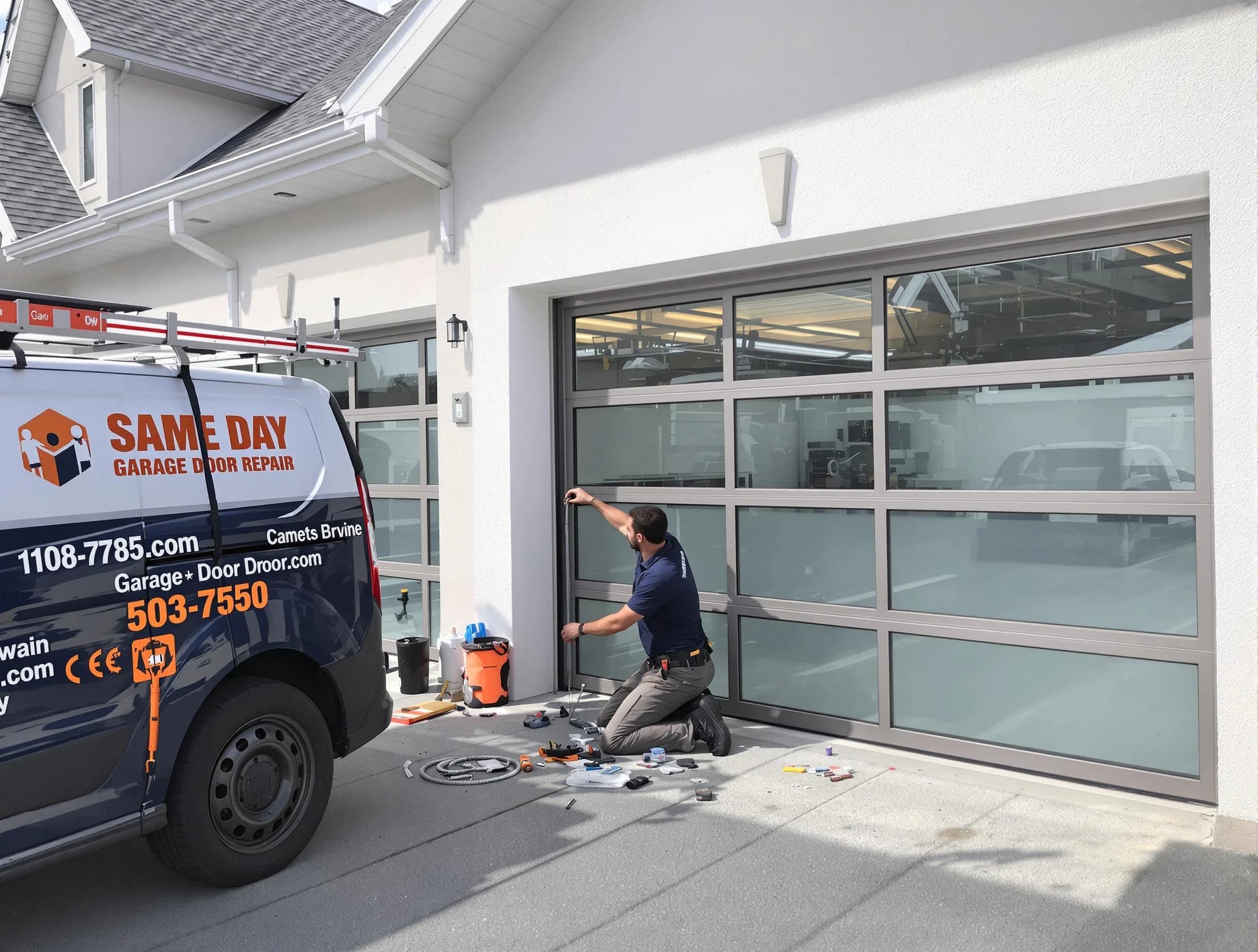 Same-day garage door repair service by Leominster Garage Door Repair in Leominster