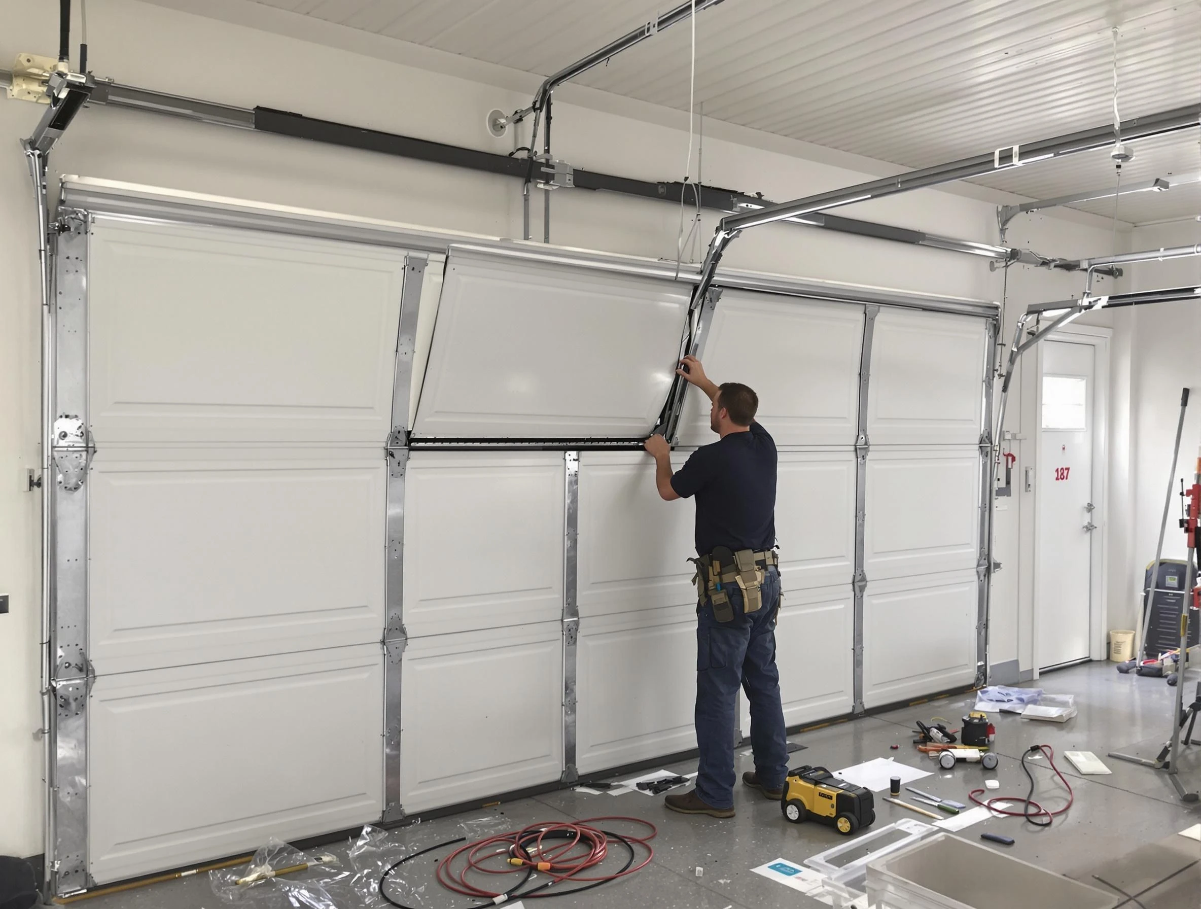 Garage Door Section Replacement in Leominster