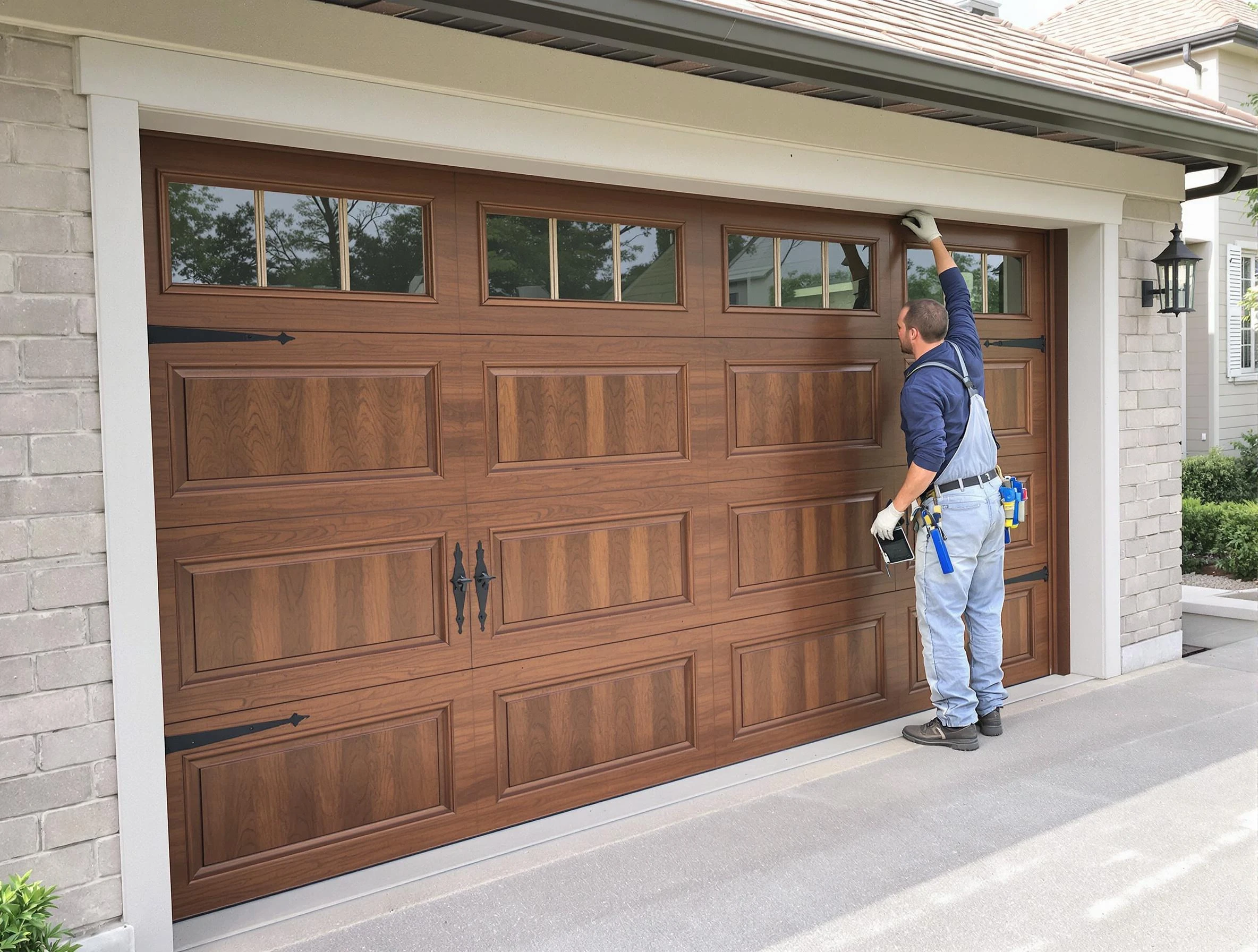 Custom garage door showcase by Leominster Garage Door Repair in Leominster