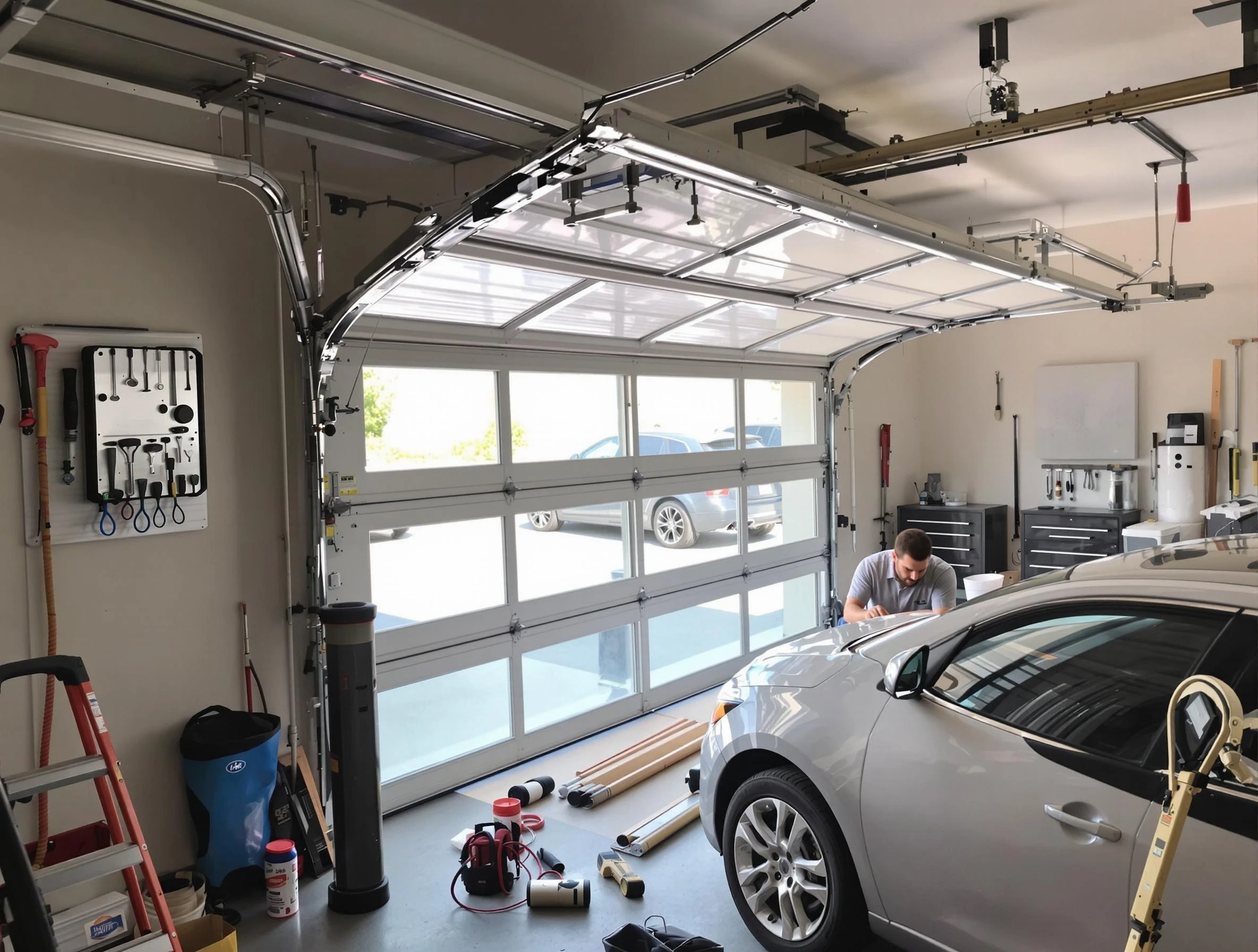Garage door noise reduction service by Leominster Garage Door Repair in Leominster