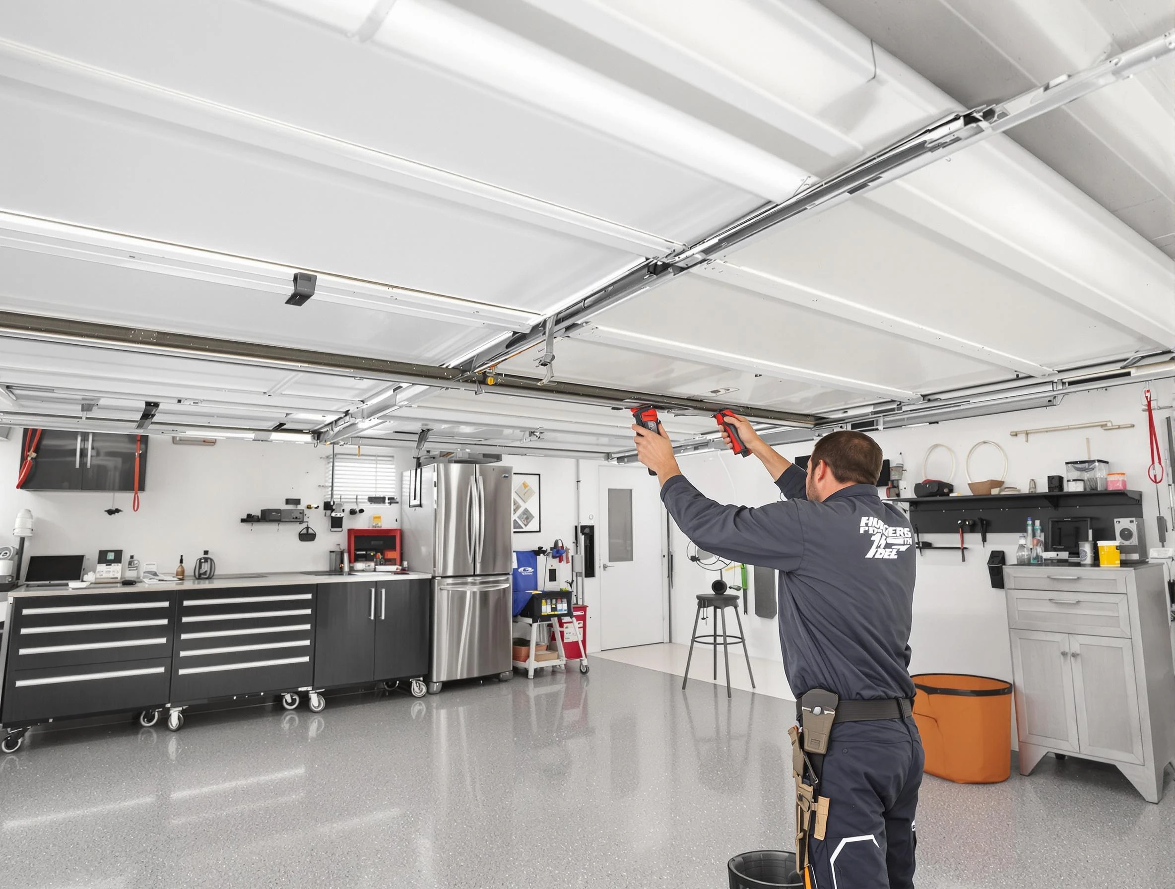 Overhead garage door repair service by Leominster Garage Door Repair in Leominster